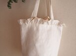 white lilac bucket basket(M)の画像