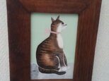 ピンクのリボンのねこちゃん
