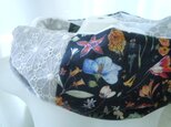 オーダー品ハンドメイド◆スヌードリネンリバティフローラルイブ刺繍の画像