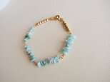 ラリマーのアイスブルーブレスレット