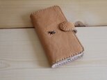 【M様ご注文品】 栃木レザー 手帳タイプスマホケースの画像