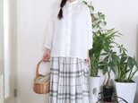 イタリー製リネン生地ギャザースカートの画像