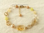 イエロー系天然石のブレスレット(B0301)