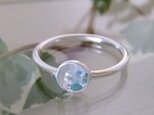 ギラライトin(パライバ)クォーツ925リング