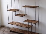 wood iron shelf "M"