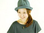 omabow egg hat　summer　sizeMの画像