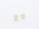 14kgf お花ピアス(白)
