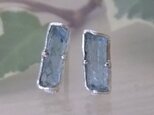 アクアマリン原石*925ピアス