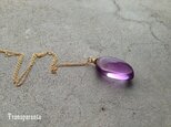 1点もの宝石質・ピンクアメジストAAAネックレス（１４kgf）