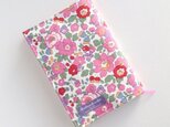 リバティ 文庫 ブックカバー ベッツィ ピンク 花柄