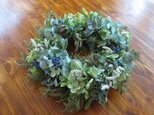 アジサイとニゲラのwreath
