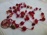再販　red berry berry necklaceの画像