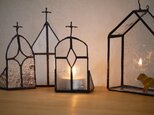 iさまオーダー品　ステンドグラス　キャンドルホルダー教会2の画像