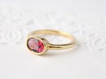 tourmaline mil ring (gold plating)の画像