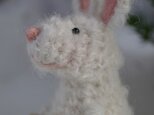 小さなうさぎのあみぐるみ