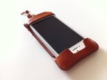 iPhone 5 栃木・ブラウンサドル ウォレットジャケットの画像