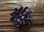 革花のカブトピン L 金具4cm 薄紫