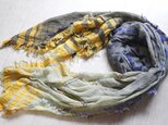 roots shawl BIG cotton100 b10の画像