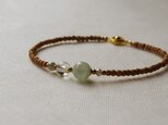 白檀ブレスレット　アクアマリン