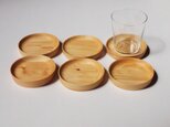 木製コースター ヒノキ材 丸型（1枚ずつの販売です）