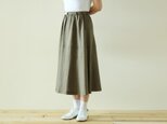 i27ベルト付フレアースカート  カーキ