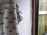 刺繍リネンパフ袖ブラウス
