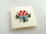 A様ご予約 / 無地カード：ピンクローズの花束の画像