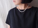送料無料 大粒パールのネックレス