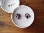 ★10%off 送料無料 バロックパールの刺繍イヤリング jetの画像