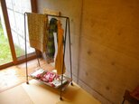 アイアン+アカマツ の ハンガーラック【077】の画像