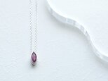 数量限定) 天然ルビー マーキス ネックレス シルバー925