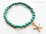 ターコイズ×ヒトデ○ブレスレット