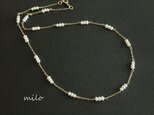 小粒真珠・ステーションnecklaceの画像