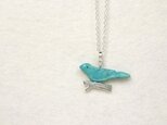 【Silver】“L'oiseau Blue” 青い鳥ペンダントの画像