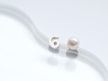 数字＆6月 誕生石 真珠 ピアス シルバー925