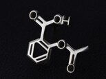 アセチルサリチル酸　化学式ピアス®片耳（イヤリング変更可）の画像