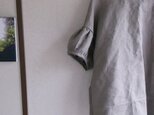 リネンパフ袖ブラウス（グレージュ）