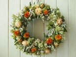 オレガノと紅花のリース