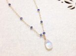 ムーンストーン・サファイアのネックレス【K14GF】