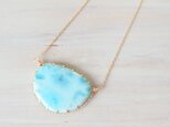 K14GF Ⅵ larimar long necklaceの画像