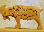 木の立体動物パズル「ani-woods」やぎの画像