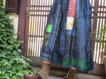 着物リメイク☆大人のお出かけに上品楽しいパッチスカート♪の画像