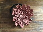 革花のヘアゴム 2Lｻｲｽﾞ  サーモンピンク