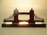 ステンドグラス　ロンドンタワーブリッジ　ライトアップパネルの画像