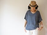 Linen Border Cut-sew LADY'Sの画像