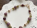 葡萄色のブレスレット♫