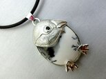 デントリティックアゲートの文鳥ペンダントの画像