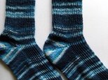 手編み靴下【アドミラール　Rドルック 1566】の画像