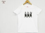 サーカス　マレー熊さん　白Tシャツ（インク：黒）の画像