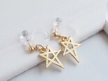 Earrings star goldcolorの画像